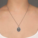 Pyrrha-Family Above All Talisman-Necklaces-Oxidized Sterling Silver-Blue Ruby Jewellery-Vancouver Canada