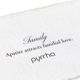 Pyrrha-Family Signature Attraction Charm-Necklaces-Oxidized Sterling Silver, Apatite-Blue Ruby Jewellery-Vancouver Canada