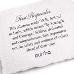 Pyrrha-First Responder 14k Gold Talisman-Necklaces-14k Yellow Gold-Blue Ruby Jewellery-Vancouver Canada