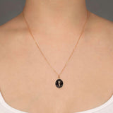 Pyrrha-First Responder 14k Gold Talisman-Necklaces-14k Yellow Gold-Blue Ruby Jewellery-Vancouver Canada