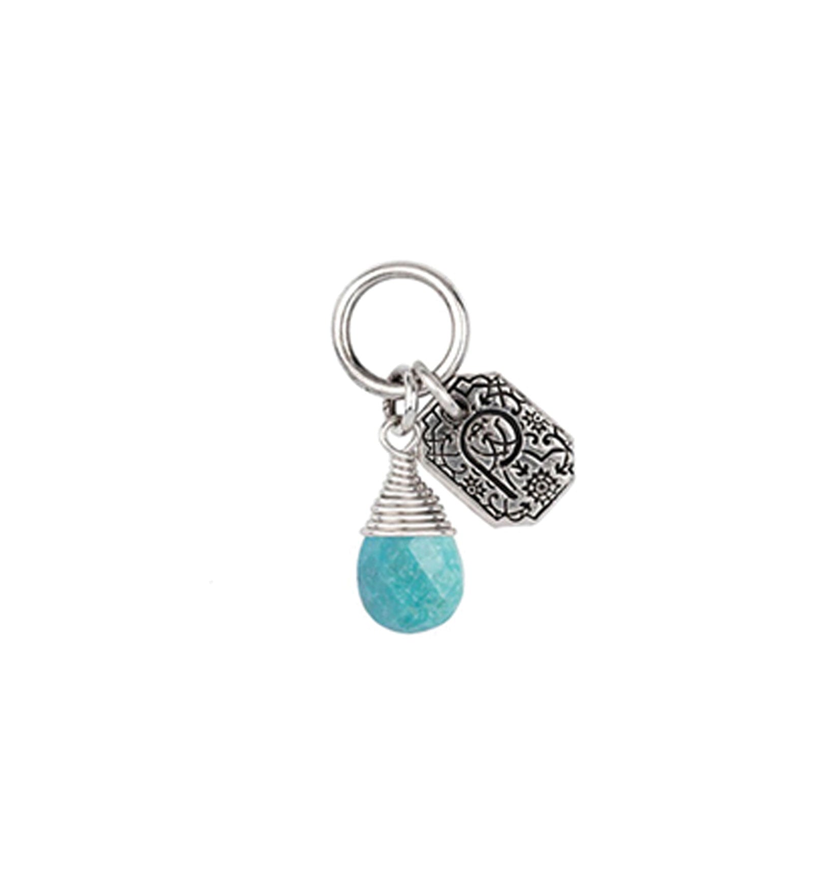 Pyrrha-Friendship Signature Attraction Charm-Necklaces-Sterling Silver, Turquoise-Blue Ruby Jewellery-Vancouver Canada