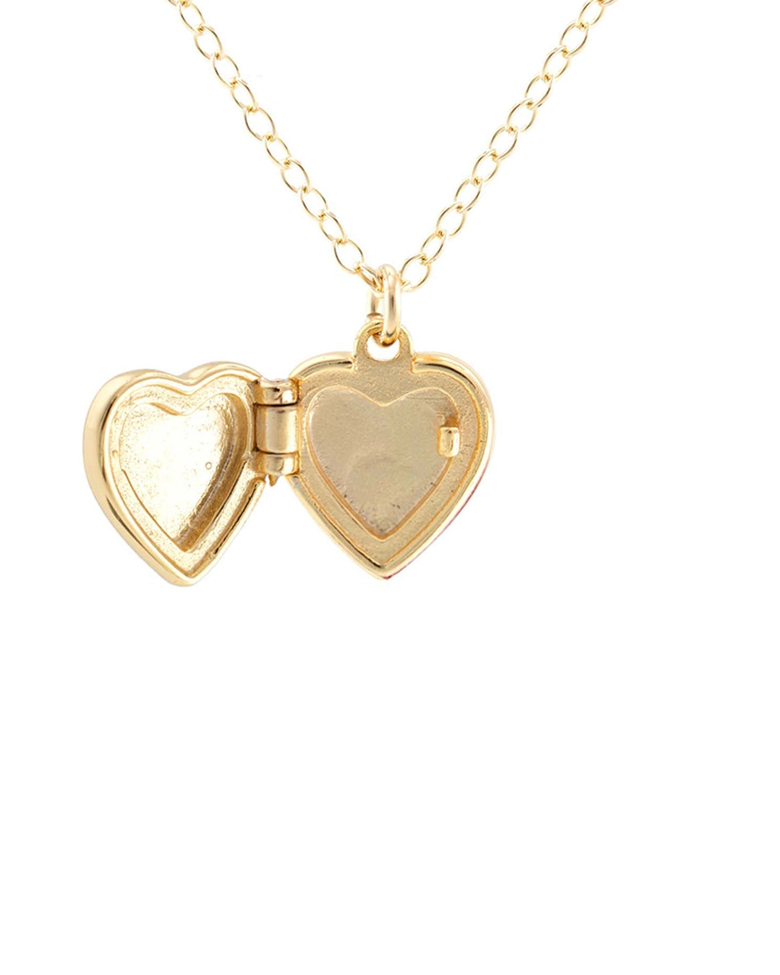 Kris Nations Heart Locket 18k Gold Vermeil | Blue Ruby Jewellery, Canada