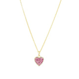 Quiet Icon-Heart Pave Necklace-Necklaces-14k Gold Vermeil, Cubic Zirconia-Blue Ruby Jewellery-Vancouver Canada