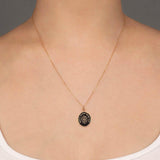 Pyrrha-Higher Power 14k Gold Talisman-Necklaces-14k Yellow Gold-Blue Ruby Jewellery-Vancouver Canada