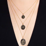 Pyrrha-Higher Power 14k Gold Talisman-Necklaces-14k Yellow Gold-Blue Ruby Jewellery-Vancouver Canada