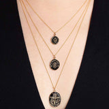 Pyrrha-Higher Power 14k Gold Talisman-Necklaces-14k Yellow Gold-Blue Ruby Jewellery-Vancouver Canada