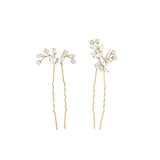 Olive & Piper-Hudson Hair Pins (Set of 2)-Accessories-Oxidized Gold, Crystal-Blue Ruby Jewellery-Vancouver Canada