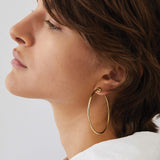 Jenny Bird-Icon Hoops | Medium-Earrings-14k Gold Plated-Blue Ruby Jewellery-Vancouver Canada