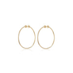 Jenny Bird-Icon Hoops | Medium-Earrings-14k Gold Plated-Blue Ruby Jewellery-Vancouver Canada