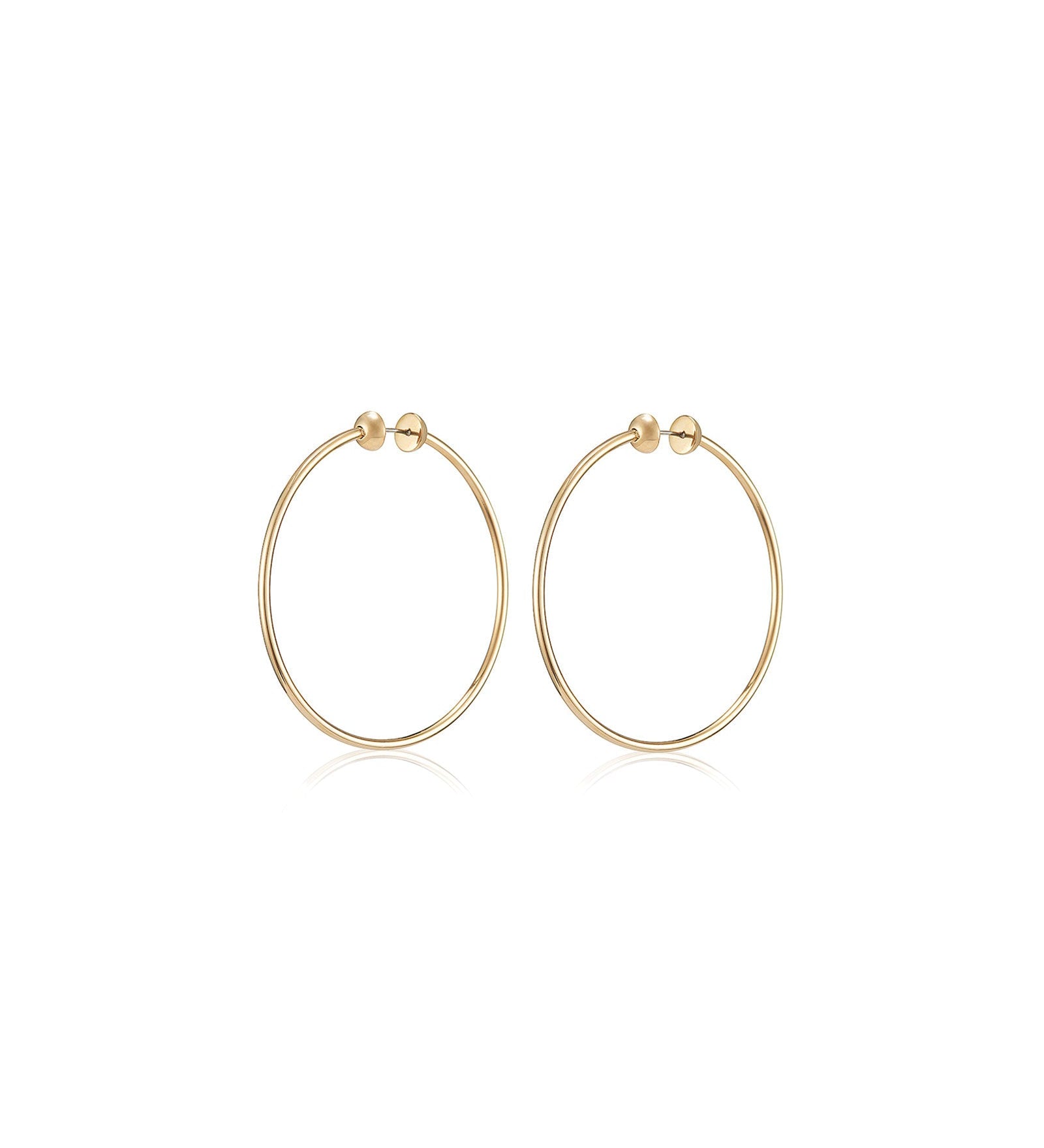 Jenny Bird-Icon Hoops | Medium-Earrings-14k Gold Plated-Blue Ruby Jewellery-Vancouver Canada