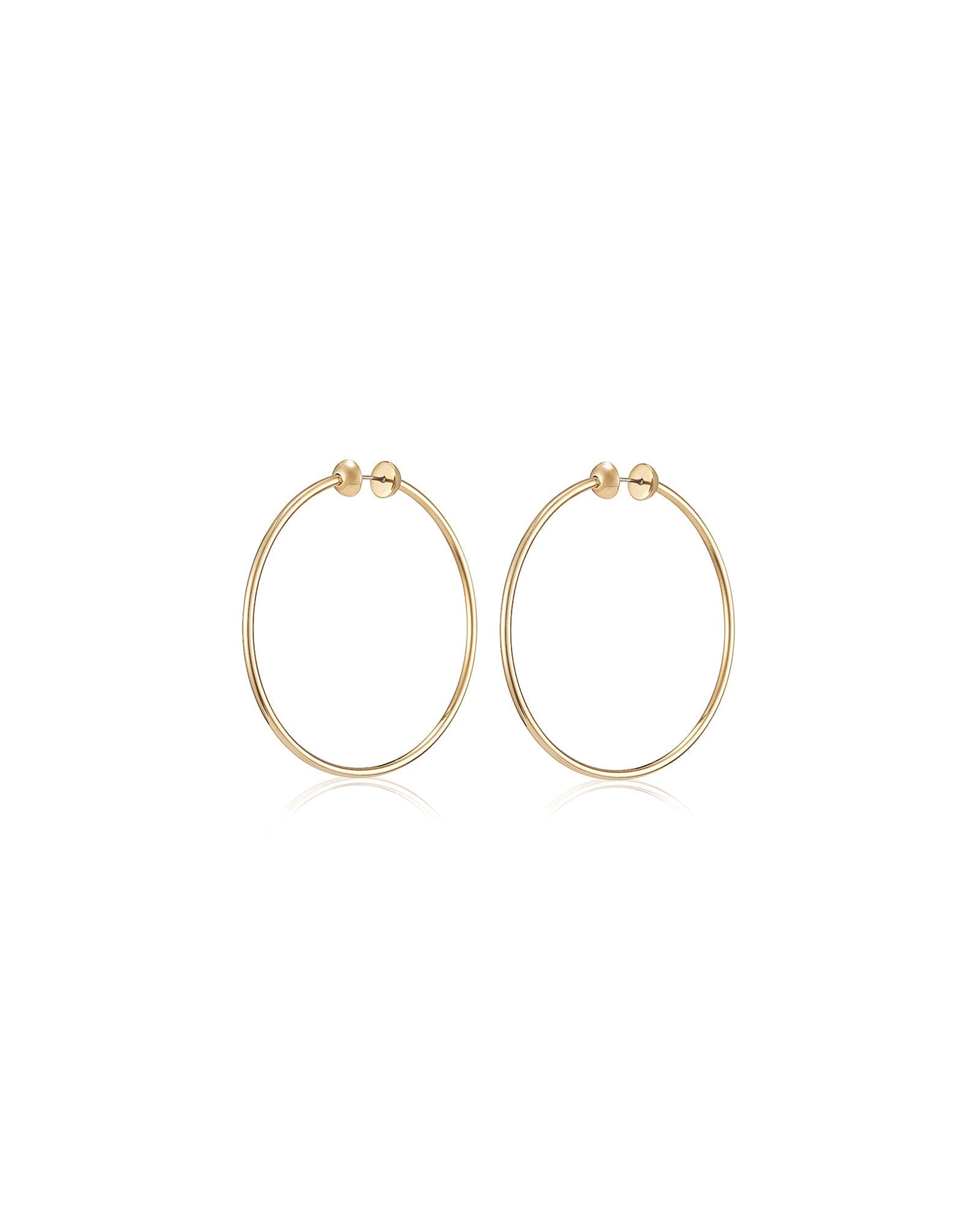 Jenny Bird-Icon Hoops | Medium-Earrings-14k Gold Plated-Blue Ruby Jewellery-Vancouver Canada