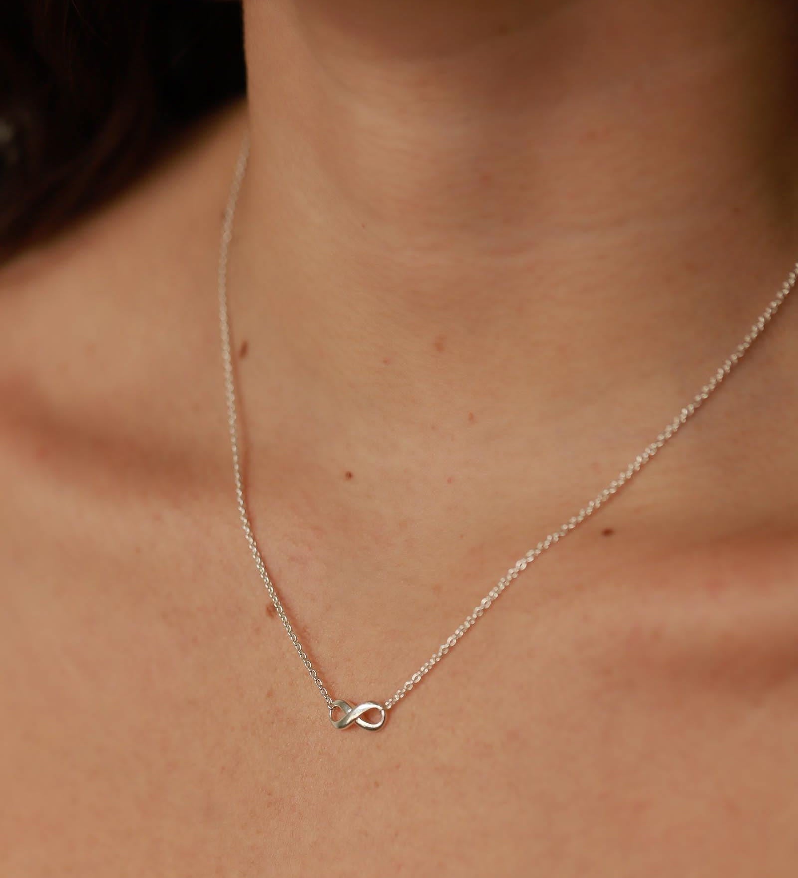 Tashi-Infinity Necklace-Necklaces-Sterling Silver-Blue Ruby Jewellery-Vancouver Canada