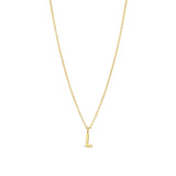 Quiet Icon-Initial Necklace-Necklaces-14k Gold Vermeil-L-Blue Ruby Jewellery-Vancouver Canada