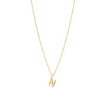 Quiet Icon-Initial Necklace-Necklaces-14k Gold Vermeil-N-Blue Ruby Jewellery-Vancouver Canada