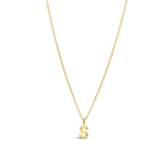 Quiet Icon-Initial Necklace-Necklaces-14k Gold Vermeil-S-Blue Ruby Jewellery-Vancouver Canada