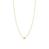 Zoe Chicco-Itty Bitty Star Necklace-Necklaces-14k Yellow Gold-Blue Ruby Jewellery-Vancouver Canada