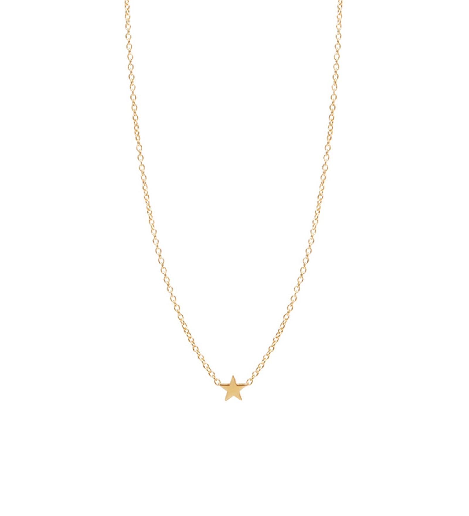 Zoe Chicco-Itty Bitty Star Necklace-Necklaces-14k Yellow Gold-Blue Ruby Jewellery-Vancouver Canada