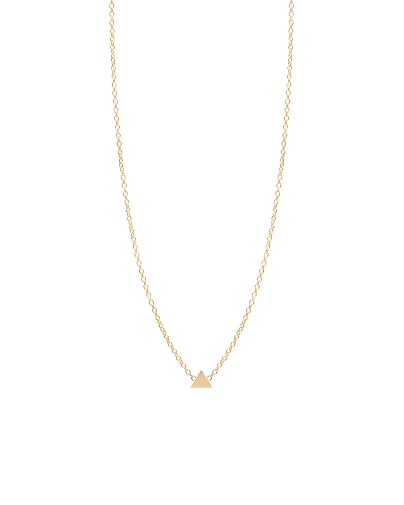 Zoe Chicco Itty Bitty Triangle Necklace | Blue Ruby Jewellery, Canada