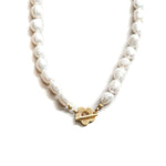 Wolf Circus-Lola Pearl Necklace-Necklaces-Gold Plated, Freshwater Pearl-Blue Ruby Jewellery-Vancouver Canada