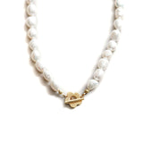 Wolf Circus-Lola Pearl Necklace-Necklaces-Gold Plated, Freshwater Pearl-Blue Ruby Jewellery-Vancouver Canada