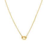 Quiet Icon-Love Knot Necklace-Necklaces-14k Gold Vermeil-Blue Ruby Jewellery-Vancouver Canada