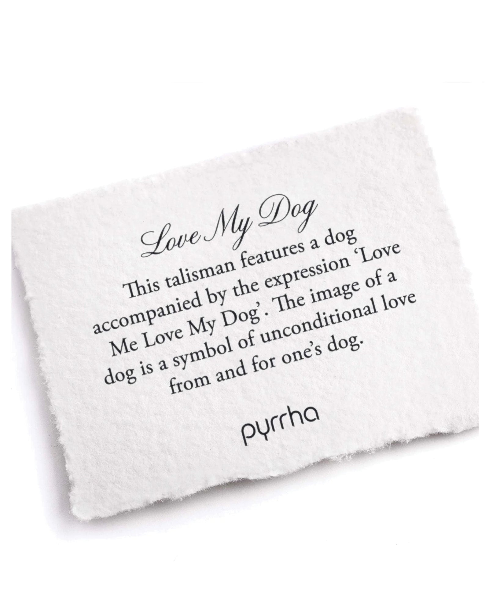 Pyrrha-Love My Dog Necklace-Necklaces-Blue Ruby Jewellery-Vancouver Canada