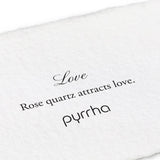 Pyrrha-Love Signature Attraction Charm-Necklaces-Oxidized Sterling Silver, Rose Quartz-Blue Ruby Jewellery-Vancouver Canada