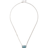 Chan Luu-Luna Necklace-Necklaces-Sterling Silver, Aquamarine-Blue Ruby Jewellery-Vancouver Canada