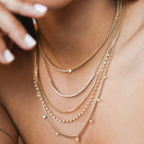 Zoe Chicco-Medium Diamond Cut Box Chain-Necklaces-14k Yellow Gold-Blue Ruby Jewellery-Vancouver Canada