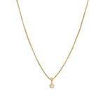 Tashi-Milgrain CZ Necklace-Necklaces-14k Gold Vermeil, Cubic Zirconia-Blue Ruby Jewellery-Vancouver Canada