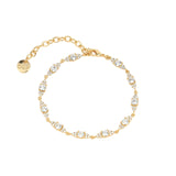 Olive & Piper-Mini Chloe Bracelet-Bracelets-14k Gold Plated, Crystal-Blue Ruby Jewellery-Vancouver Canada