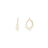 Olive & Piper-Mini Cruz Pearl Hoops-Earrings-14k Gold Plated, Freshwater Pearls-Blue Ruby Jewellery-Vancouver Canada