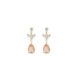 Olive & Piper-Mini Rosalind Drops-Earrings-14k Gold Plated, Crystal-Blue Ruby Jewellery-Vancouver Canada