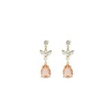 Olive & Piper-Mini Rosalind Drops-Earrings-14k Gold Plated, Crystal-Blue Ruby Jewellery-Vancouver Canada