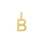 Tai Fine-Monogram Pendant-Necklaces-14k Yellow Gold-B-Blue Ruby Jewellery-Vancouver Canada