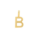 Tai Fine-Monogram Pendant-Necklaces-14k Yellow Gold-B-Blue Ruby Jewellery-Vancouver Canada