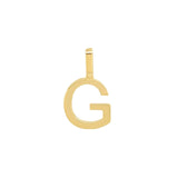 Tai Fine-Monogram Pendant-Necklaces-14k Yellow Gold-G-Blue Ruby Jewellery-Vancouver Canada