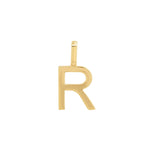 Tai Fine-Monogram Pendant-Necklaces-14k Yellow Gold-R-Blue Ruby Jewellery-Vancouver Canada