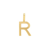 Tai Fine-Monogram Pendant-Necklaces-14k Yellow Gold-R-Blue Ruby Jewellery-Vancouver Canada