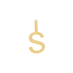 Tai Fine-Monogram Pendant-Necklaces-14k Yellow Gold-S-Blue Ruby Jewellery-Vancouver Canada