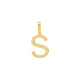 Tai Fine-Monogram Pendant-Necklaces-14k Yellow Gold-S-Blue Ruby Jewellery-Vancouver Canada