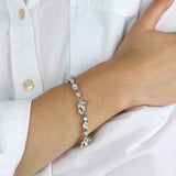 Olive & Piper-Montellier Bracelet-Bracelets-Silver-Tone, Crystal-Blue Ruby Jewellery-Vancouver Canada