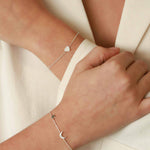 Tashi-Moon + Star Bracelet-Bracelets-Sterling Silver-Moon & Star-Blue Ruby Jewellery-Vancouver Canada