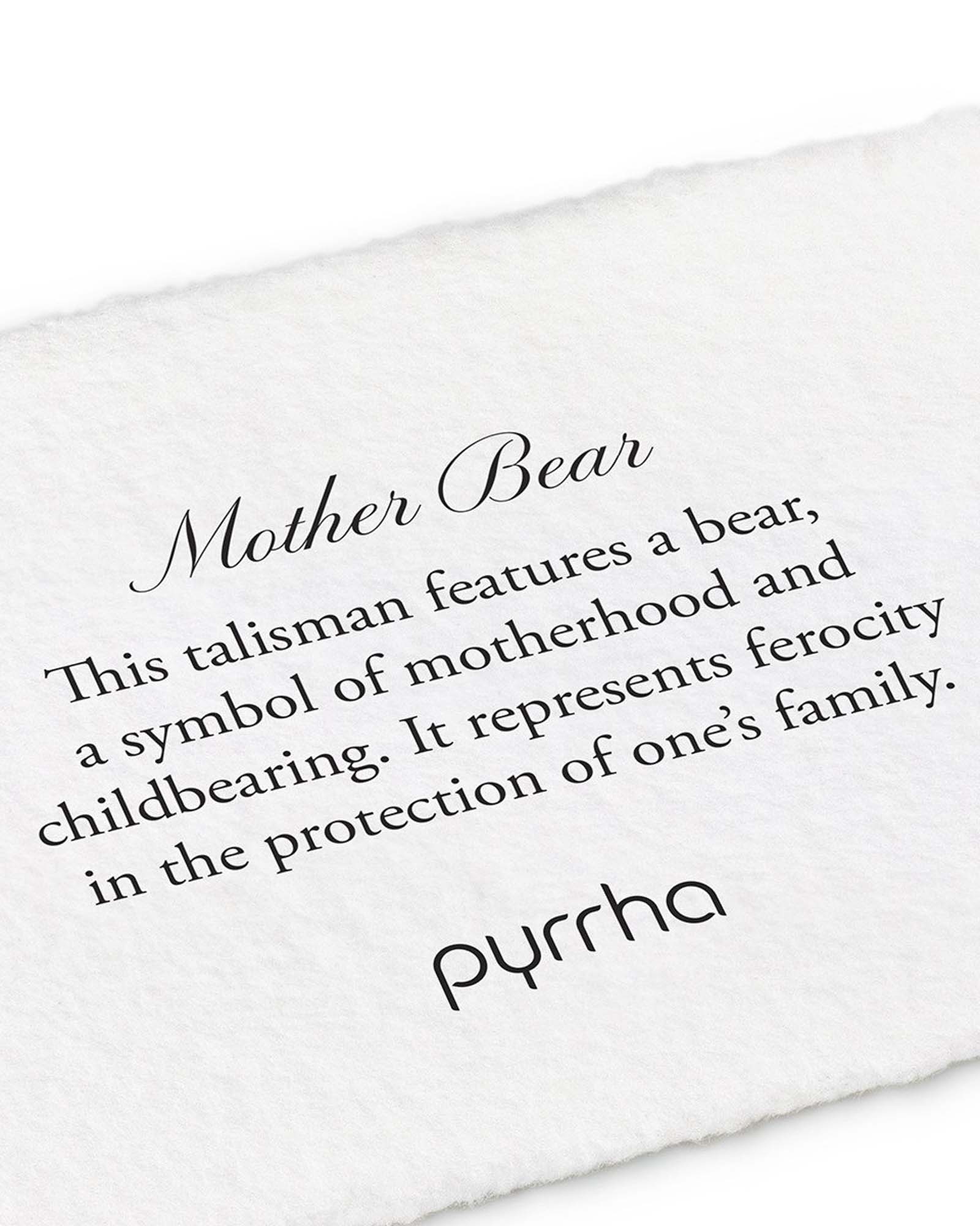 Pyrrha-Mother Bear Necklace-Necklaces-Blue Ruby Jewellery-Vancouver Canada