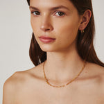 Chan Luu-Odyssey Paperclip Necklace-Necklaces-18k Gold Vermeil-Blue Ruby Jewellery-Vancouver Canada