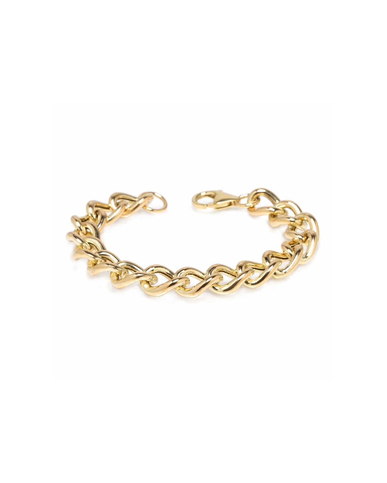 Zoe Chicco-Open Link Curb Chain Bracelet I XXL-Bracelets-14k Yellow Gold-Blue Ruby Jewellery-Vancouver Canada