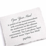 Pyrrha-Open Your Mind Talisman-Necklaces-Oxidized Sterling Silver-Blue Ruby Jewellery-Vancouver Canada