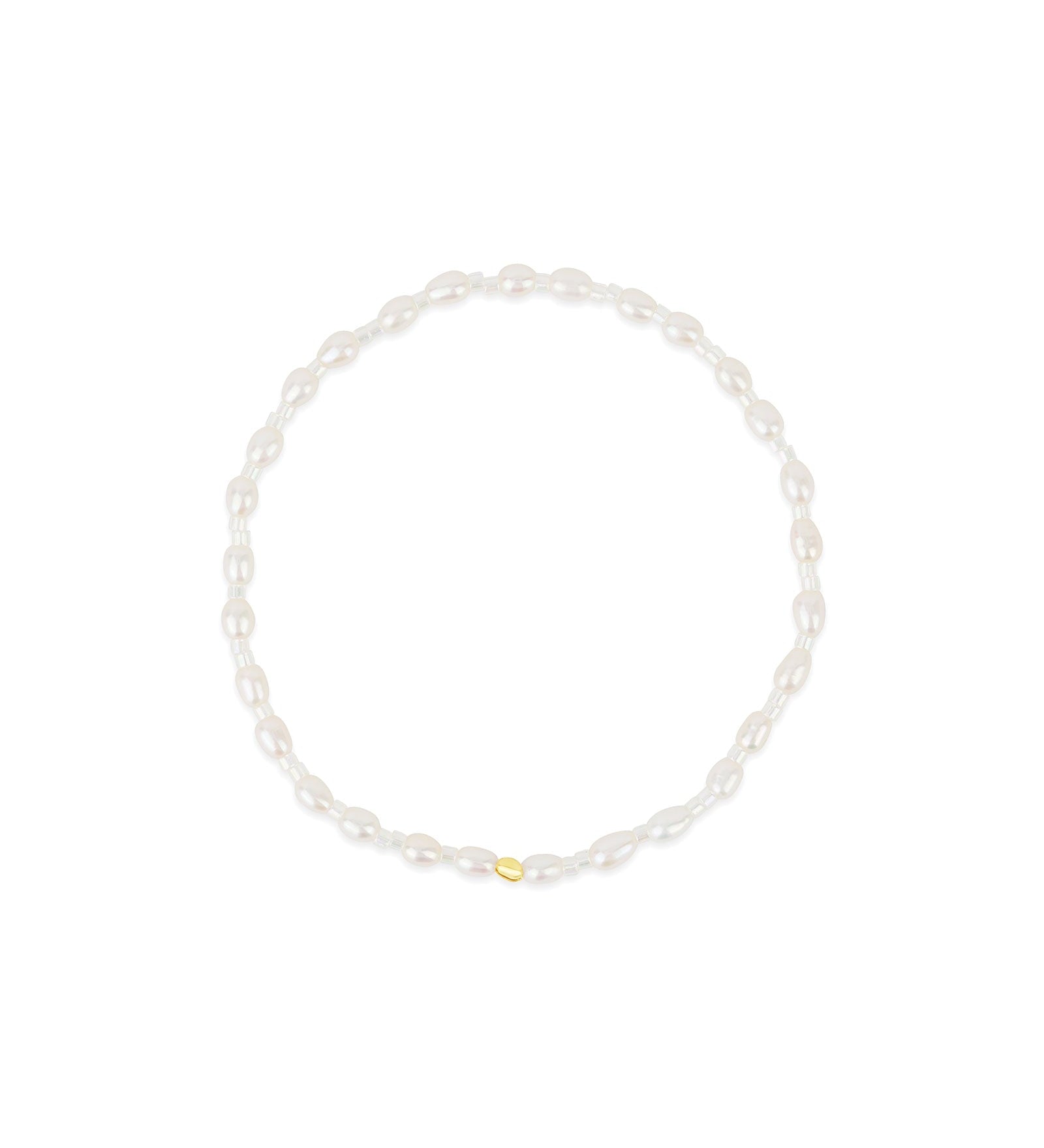 Cause We Care-Oval Pearl Miyuki Bracelet | 4mm-Bracelets-14k Gold-fill-Blue Ruby Jewellery-Vancouver Canada