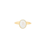 Tashi-Oval Stone Ring-Rings-14k Gold Vermeil, Rainbow Moonstone-5-Blue Ruby Jewellery-Vancouver Canada