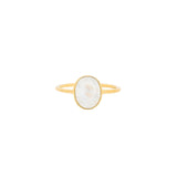 Tashi-Oval Stone Ring-Rings-14k Gold Vermeil, Rainbow Moonstone-5-Blue Ruby Jewellery-Vancouver Canada